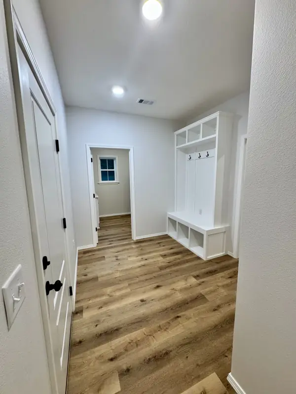 Mudroom cubbies and bench